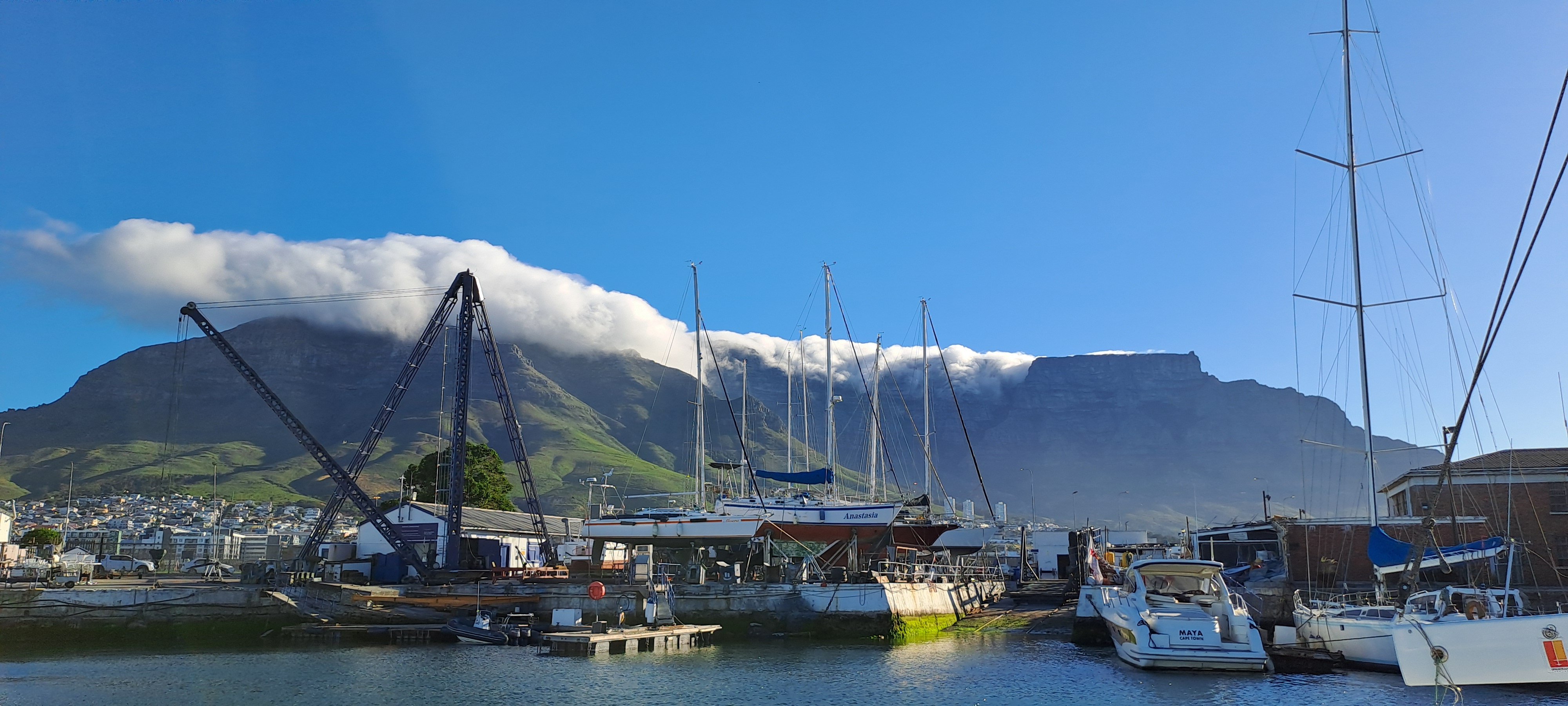 Vue du port là où j'étais